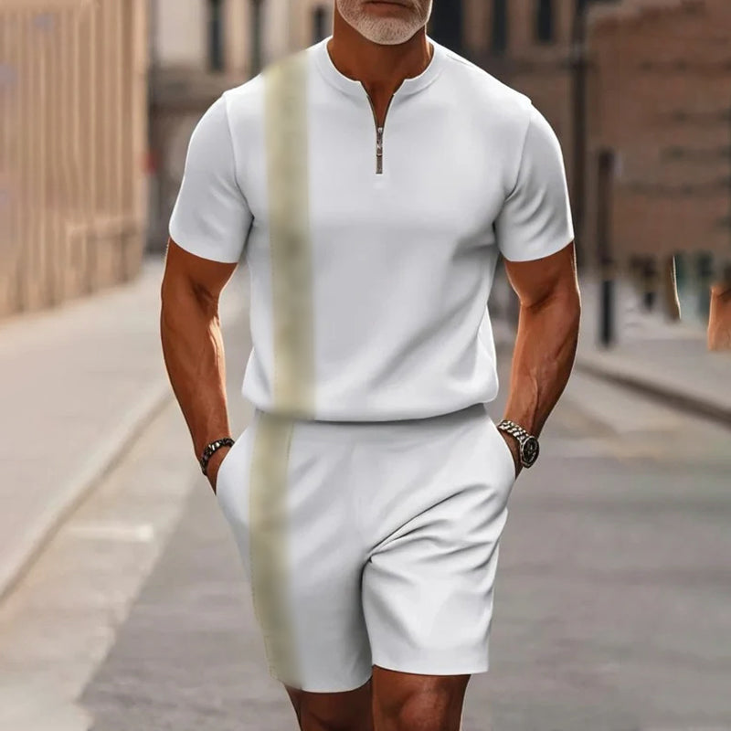 Khaki & White