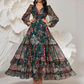 🎁New Arrival 50% OFF💥Romantic V-Neck Lantern Sleeve Floral Dress👗