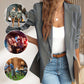 🎁New arrival 50% OFF💥Elegant Soft Solid Color Lapel Buttons Jacket