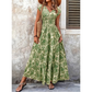 🎁2026 New Arrivals 50% OFF💥Women's V-Neck Floral Print Smocked Maxi Dress