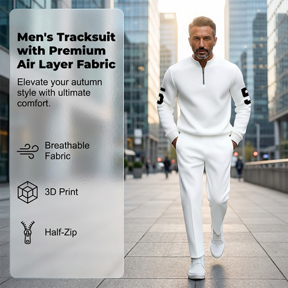 🎁New arrival 50% OFF💥Men's Half-Zip Top & Pants 2-Piece Set