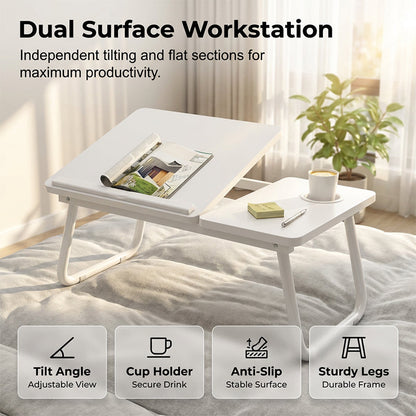📢📢53% OFF !!!⏰Foldable Lap Desk with Cup Holder