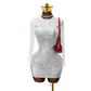 🎁New Arrival 50% OFF💞Women’s Fashion Mesh Panel Ruched Bodycon Dress