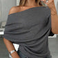 🎁New Arrival 50% OFF💥Women's Asymmetrical Off-Shoulder Batwing Sleeve Top
