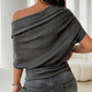 🎁New Arrival 50% OFF💥Women's Asymmetrical Off-Shoulder Batwing Sleeve Top