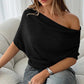 🎁New Arrival 50% OFF💥Women's Asymmetrical Off-Shoulder Batwing Sleeve Top