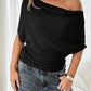 🎁New Arrival 50% OFF💥Women's Asymmetrical Off-Shoulder Batwing Sleeve Top