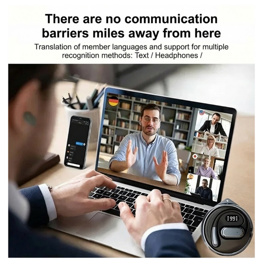 🥳2026 HOT SALE🥳💞50% OFF!✨ 💝Clip-On AI Translator with Portable Charging Case