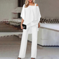 🎁New Arrival 50% OFF💥Women’s Irregular Chiffon Tops & Wide-Leg Pants Set