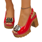 🎁New Arrival 50% OFF💥 Elegant Peep-Toe Buckle Heeled Sandals – Chic Design, Comfortable Heel & Perfect for Any Occasion ✨