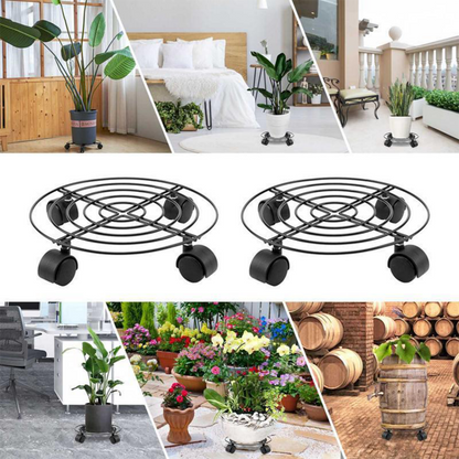 🥳2026 HOT SALE🥳💞50K+ SOLD!✨ 💝Heavy-Duty Metal Plant Caddy with Wheels