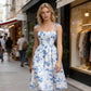 👗 New Arrival 50% OFF 🌸 Women's Floral Print Tie-Strap Midi Dress – Flattering Fit, Lightweight & Perfect for Spring & Summer ☀️