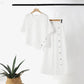 👗New arrival 47% OFF!🥰Women's Irregular Hem Top & Wide Leg Pants Two-Piece Set