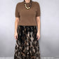 🎁New Arrival 50% OFF💥Women's Two-Piece Sweater & Leopard Flowy Skirt Set
