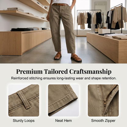 🎁New Arrival 50% OFF💥Women's High-Waist Tapered Utility Pants – Slimming Fit, Practical Pockets & Wrinkle-Resistant Fabric ✨👜