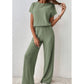🎁2026 New Arrivals 50% OFF💥Women's Ribbed Knit Top & Wide-Leg Pants Set