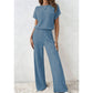 🎁2026 New Arrivals 50% OFF💥Women's Ribbed Knit Top & Wide-Leg Pants Set