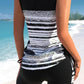 🏊‍♀️50% OFF NOW! 👙 Women's Printed Two-Piece Tankini Swimsuit – Adjustable Ruched Sides, Full Coverage & Stylish Criss-Cross Neckline ✨