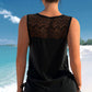 🏊‍♀️50% OFF NOW! 👙 Women's Printed Two-Piece Tankini Swimsuit – Adjustable Ruched Sides, Full Coverage & Stylish Criss-Cross Neckline ✨