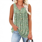 💗LAST DAY SALE 57% OFF⚡Women's Printed Button Sleeveless Top
