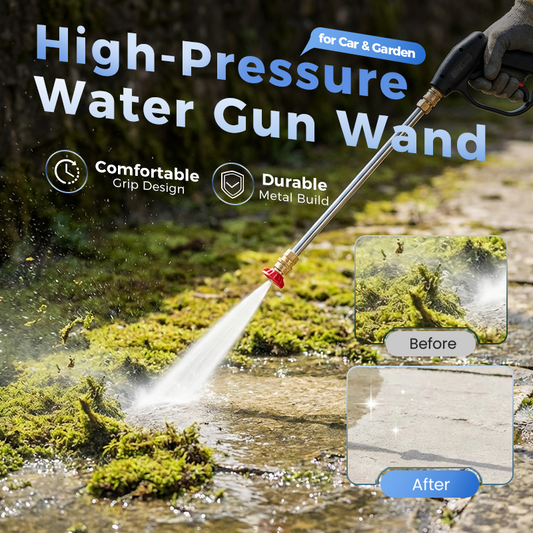 ⏳🔥LIMITED-TIME 50% OFF! 🌊High-Pressure Water Gun Wand – 3 Nozzles, Durable Alloy & Anti-Slip Grip for Ultimate Cleaning 💦