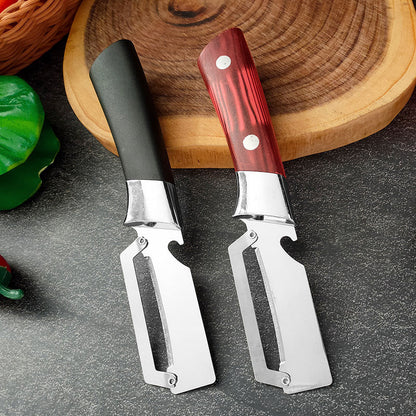 🎉BUY 1 GET 1 FREE🎁 Thickened Stainless Steel Multi-Peeler – Heavy-Duty, Wide Blade, Bottle Opener 🍺