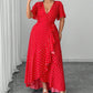 🎁2026 New Arrivals 50% OFF💥Women's Polka Dot V-Neck Maxi Dress