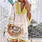 🎁2026 New Arrivals 50% OFF💥Women's Loose Cotton Linen Embroidered Dress🌸👗