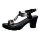 🎁New Arrival 50% OFF💥Women's Chunky Heel T-Strap Sandals