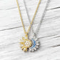 💗LAST DAY SALE 50% OFF⚡Sun and Moon Pendant Necklace with Rhinestones