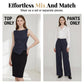 🎁New Arrival 53% OFF💥Women's Pinstripe Wrap Waist Jumpsuit