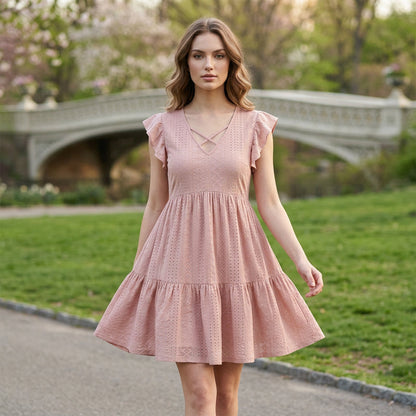 🎁New Arrivals 55% OFF💥Women’s Solid Color Textured Knit Dress