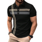 🎁New Arrival 50% OFF💥Men's Striped Short Sleeve Collared Top🌿
