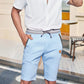 🩳 LIMITED-TIME 57% OFF! ✨ Men's Color-Block Shorts – Drawstring, Cotton Blend, Casual ✨