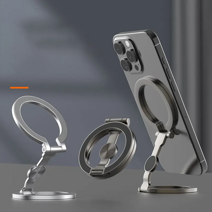 📱 50% OFF NOW!🧲 Foldable Magnetic Ring Phone Mount – Strong N52 Magnet & 360° Rotation – Ultra-Thin Phone Grip & Stand 🚗