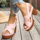 🎁New Arrival 47% OFF👡Women's Criss-Cross Strap Platform Sandals✨