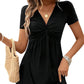 🌺Summer Hot Sale 55% OFF💐Women's V-neck Front Knotted Sleeveless Dress