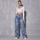 🎁2026 New Arrivals 50% OFF💥Women's Floral Print Straight-Leg Jeans