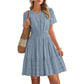 🎁2026 New Arrivals 50% OFF💥Women's Short Sleeve Tiered Mini Dress