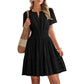 🎁2026 New Arrivals 50% OFF💥Women's Short Sleeve Tiered Mini Dress
