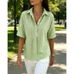 🎁New Arrival 33% OFF💥Women's Casual Striped Short-Sleeve Shirt