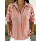 🎁New Arrival 33% OFF💥Women's Casual Striped Short-Sleeve Shirt
