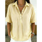 🎁New Arrival 33% OFF💥Women's Casual Striped Short-Sleeve Shirt