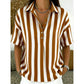 🎁New Arrival 33% OFF💥Women's Casual Striped Short-Sleeve Shirt