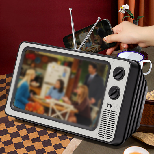 🎄LIMITED-TIME 52% OFF! 📺 Retro TV Phone Screen Magnifier – 1:1 HD Foldable, USB Powered, Portable – Watch Movies Anywhere – Fits Most Smartphones