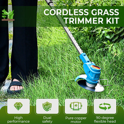 🔥2026 New Arrival ＆ Hot Sale ＆ 45％ Off🔥Multifunction Cordless Grass Trimmer Kit