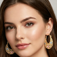 🥳New Arrival 50% OFF💐 Gold-Plated Crescent Moon Enamel Flower Earrings – Affordable Luxury, Versatile  ✨✅