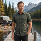👔50% OFF! 🍂 Men's Casual Plaid Short Sleeve Shirt – Classic Pattern, Relaxed Fit, Breathable Comfort ✨