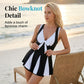 💗LAST DAY SALE 50% OFF⚡Women's Plus-Size Tankini with Boy Shorts