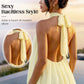 🎁New Arrival 50% OFF💥Women’s Halter Neck Mini Dress – Slim-Fit, Sleeveless & Tie-Back ✨ | Elegant Summer Dress